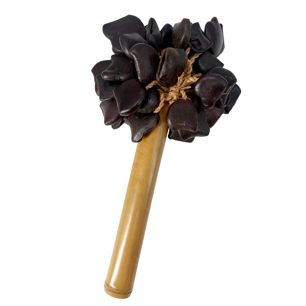 African shaker Rattle loud rain maker musical instrument bamboo stick handle